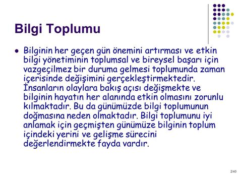 Bilginin Toplum İçindeki Konumu Nasıl Değişti?