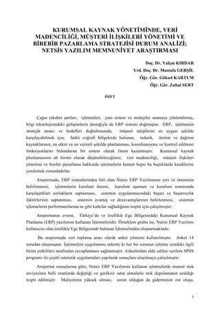 Kurumsal Başarı İçin Bilgi Akışının Planlanması